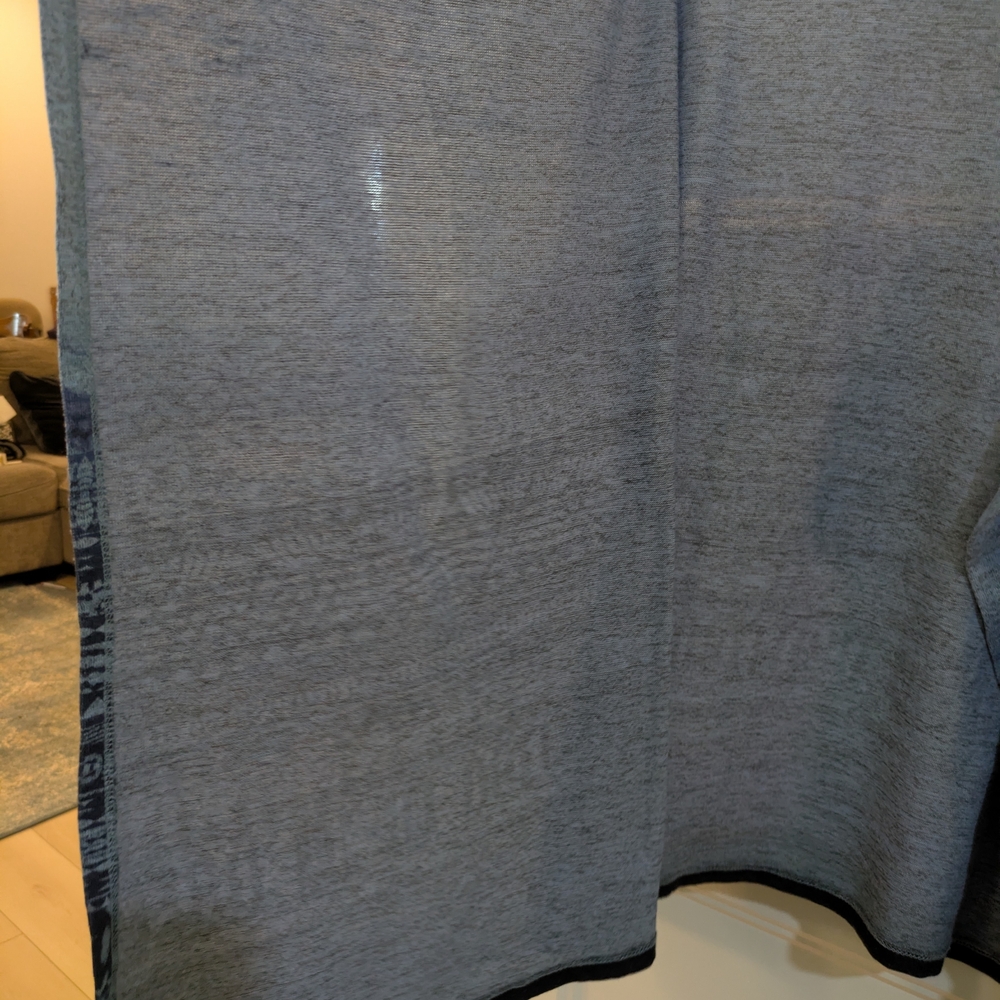 ONE WORLD Blue Ombre Pattern Open-Front Cardigan - Picture 3 of 11